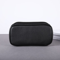 Two-piece pipe bag pipe accessories multifunctional portable PU litchi black pipe bag with independent tobacco bag