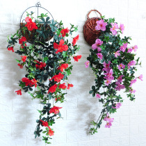 Yingshan Red Fake Flowers Vines Vine Wall-mounted Three-dimensional Simulation Flower Wall Decoration Living-room Silk Flower Simulation Hanging Wall Flowers