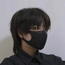 Mullet head wig male short hair Korean version handsome net red natural realistic young wolf tail head program performance full headgear