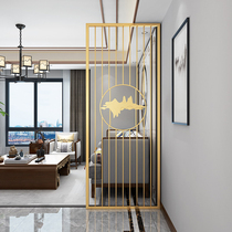 Stainless steel brushed titanium gold screen home Xiangyun partition black titanium metal laser hollow rose gold grille