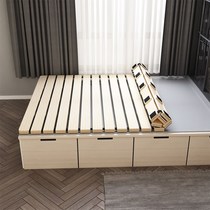 Solid wood tatami ventilated folding hard bed plate moisture draining skeleton simple pine wood mattress shelf 1 51 8 m