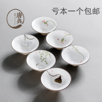 Jingdezhen hand-painted ceramic tea cup single master cup tea cup 6 kung fu tea set Kung Fu Cup