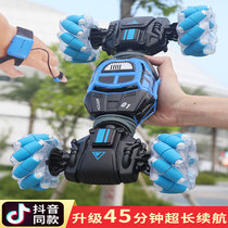 Childrens gesture sensing four-wheel drive off-road vehicle large stunt twist electric climbing car Boy toy remote control car
