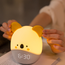 New cute pet alarm clock children creative intelligent multi-function students with cartoon Electronic Fun clock night light