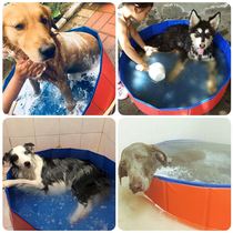  Dog bath tub Large dog Teddy Golden retriever Foldable cat pet bath tub Bath tub
