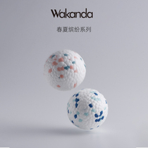 Wakanda small white ball spring and summer colorful suit dog molars toy ball elastic bite ball interactive relief ball