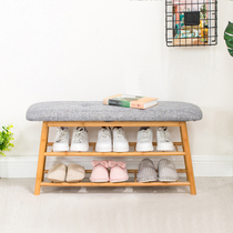 Shoe stool at home door can sit small shoe cabinet fitting room shoe rack wearing shoes stool simple Nordic bed tail stool