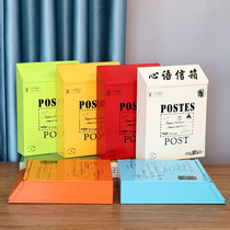 Pastoral style Captain Letter Box Kindergarten Message Info mailbox Home inbox with lock message box