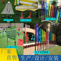 New custom kindergarten children outdoor percussion instrument Community Park accordion percussion music toddler toys
