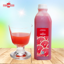 Lebao frozen red grapefruit juice 1 2kg milk tea shop dedicated concentrated full Cup hong you raw material slurry commercial jam