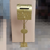 European Wrought iron mailbox Villa mailbox Letter box Post box Wedding outside rainproof household inbox Vertical