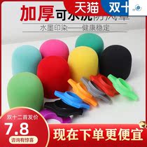 Soft rubber combination set auxiliary sponge three-piece conference room round microphone combination protection ferrule wearing non-slip