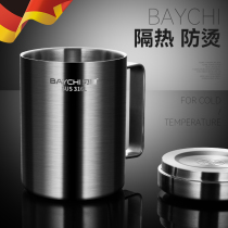German stainless steel cups 316 food grade with cover childrens water glasses Home Mark cup with handle coffee mug