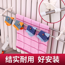 Electric radiator shelf Hook drying rack artifact multi-function universal drying rack Snap hanging towel rack