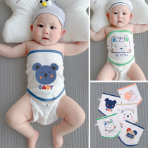 Baby protection belly spring summer thin section pure cotton newborn baby belly button belly button sleeping bag Belly God Instrumental Belly fall