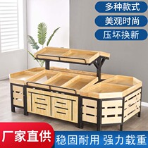 Supermarket fruit shelf display stand display table Vegetable shelf Fruit store shelf Creative multi-layer oblique type commercial
