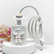 Astronaut VIVO charger protective cover transparent S10 S10pro S9 S7 X60pro x50x30pro data cable earphone winding rope Laser Model