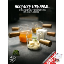 2020 heat-resistant glass small Milk Cup espresso mini milk tank latte cup coffee shop utensils