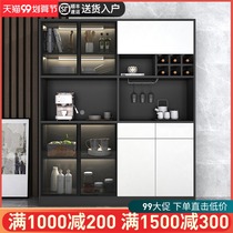 Light luxury sideboard modern minimalist wine cabinet integrated kitchen cabinet locker living room wall high cabinet restaurant Home