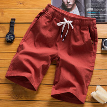 Shorts mens summer sports 5 five-point pants 7 seven-point casual pants mens loose beach pants big pants trend