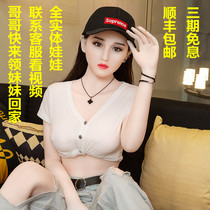 Sex adult sex products Mens solid silicone beauty doll full body real person non-inflatable full bone frame real yin
