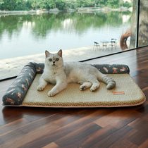 Cat mat Summer sleeping ice mat Cooling mat Four-season universal rattan mat Cat nest Non-stick hair bed Cat pet supplies
