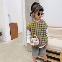 Little Girl Slanted Satchel Korean version Fashion cute Childrens handbag Ocean Qi Girl Princess Zero Money Accessories Bag