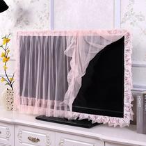 55 inch LCD TV dust cover is turned on without taking 45 inch fabric lace 60 TV Hood ring dust cloth 32