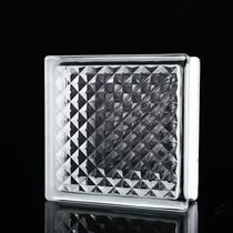 Color glass hollow glass brick toilet partition wall transparent square kitchen bedroom shower crystal brick manufacturer