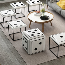 Dick stool home five-in-one can store small sofa stool living room stackable combination coffee table stool