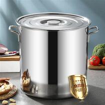 Stainless Steel Barrel 304 Food Grade Drum with Cover Rice Bucket Flour Insect Moisture-proof Thickened Oil Bucket