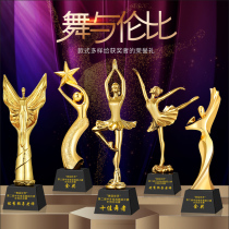 Creative Dance Dance Crystal Trophy Square Dance Medal Custom Ballet Latin Childrens Examination Competition Awards
