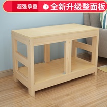 Solid Wood fish tank base tank frame pine multi-layer Group shelf fish tank base bottom cabinet customized fish tank shelf