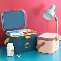 Medical box Household large capacity medical first aid box Medical multi-layer medicine emergency storage box Family medicine box