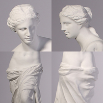 Venus 29cm Full Body Plaster Statue Figure Art Statue Fine Arts Raw Painting Special Plaster Model Resin Interior Decoration Pendulum Breaking Arm Venus Sculpture