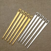Stainless steel wearing zongzi needle packing to wear needle-end Dragon Boat Festival No-rope wrapping rice dumplings Zongzi Staple Horn Domestic Copper Zongzi Needle Tool