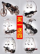 Red wine bottle shelf household red wine cup holder wine cabinet red wine rack ornaments high-end wine rack 2021 New