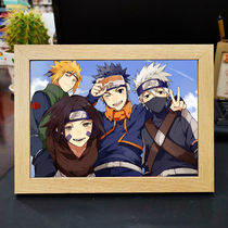 Naruto peripheral frame painting desktop ornaments Naruto Sasuke Kakasi decorative painting two-dimensional gift gift