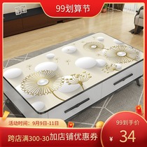 Coffee table mat cloth simple modern 3dpvc plastic rectangular anti-scalding table mat waterproof and oil-proof disposable table cloth