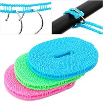 Coarse clothesline outdoor travel non-perforated windproof anti-skid cold hanging clothes rope quilt artifact