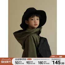 oddtails childrens clothing boy jacket spring and autumn clothing 2021 New windbreaker jacket fashion foreign style warm coat tide