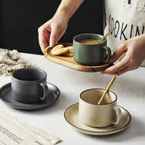 Light luxury coffee cup retro flower Cup Senior sense ins Wind household cup set breakfast mug water Cup