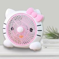 Hello kitty fan dormitory silent office desktop keiti cat table fan female portable Hello kitty fan