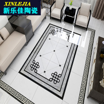 Living room floor tile tile mosaic 800x800 new Chinese restaurant aisle entrance floor tile mosaic