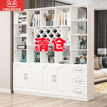 Door entrance hall cabinet shoe cabinet integrated home door European-style living room screen partition simple modern wine cabinet locker