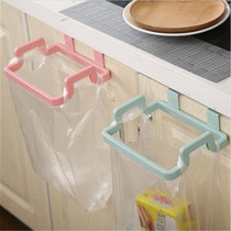 Garbage bag holder kitchen can hang garbage bag storage rack cabinet door household plastic bag trash can shelf