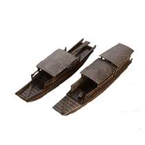 Chinese solid wood canopy boat smooth sailing Handicrafts Sailing model decoration Living room decoration Birthday gift