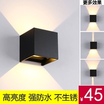 Waterproof and upper and download led outdoor wall lightsVilla dimming column corridor simple balcony outdoor wall lights