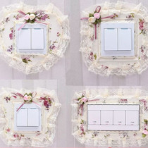 Switch sticker ugly protective cover anti-dirty light luxury socket full cover Nordic style decorative frame set simple