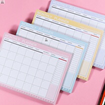A4 week plan this day book 54 simple post-it notes desktop schedule hipster college students